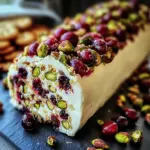 Cranberry Pistachio Cheese Log