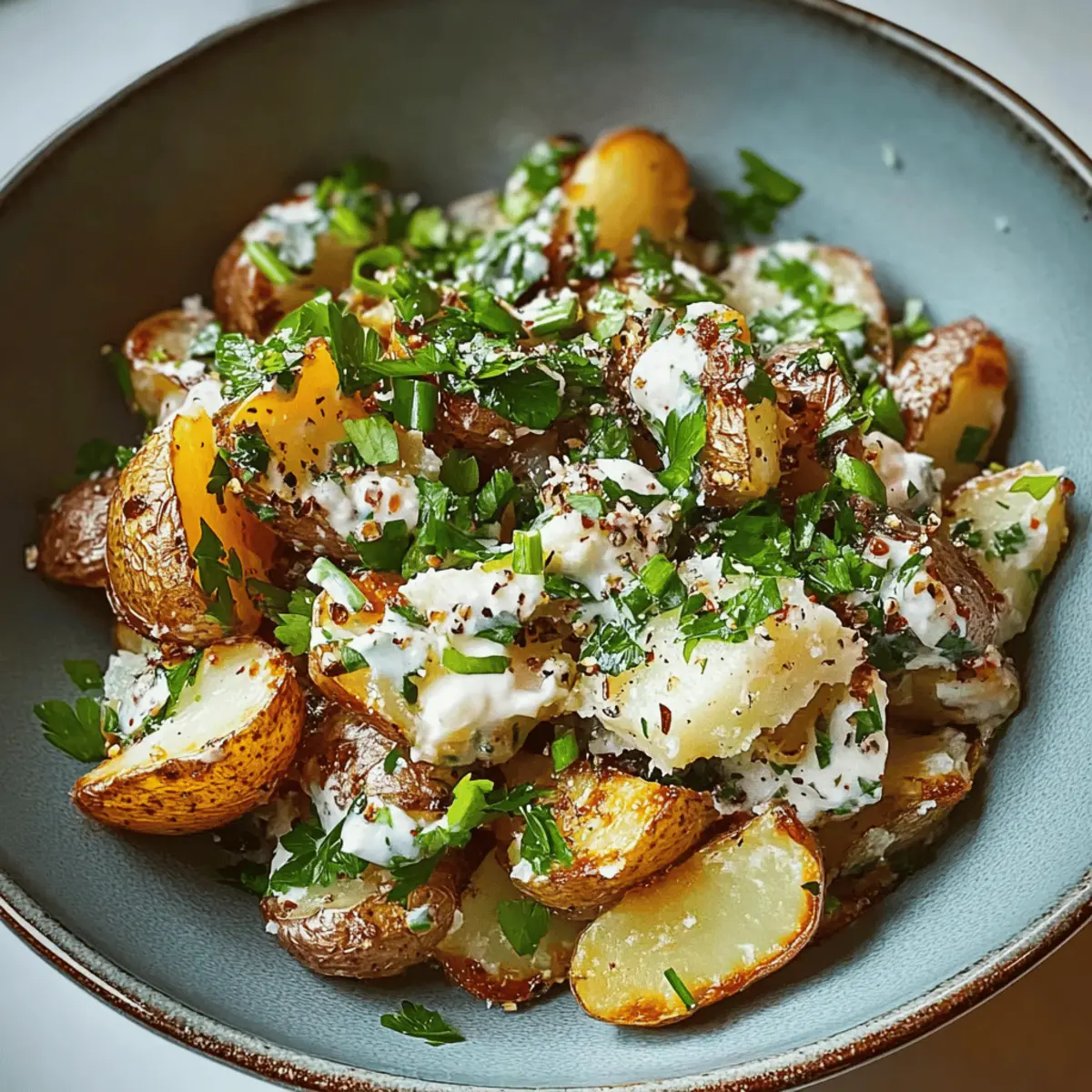 Crispy Smashed Potato Salad
