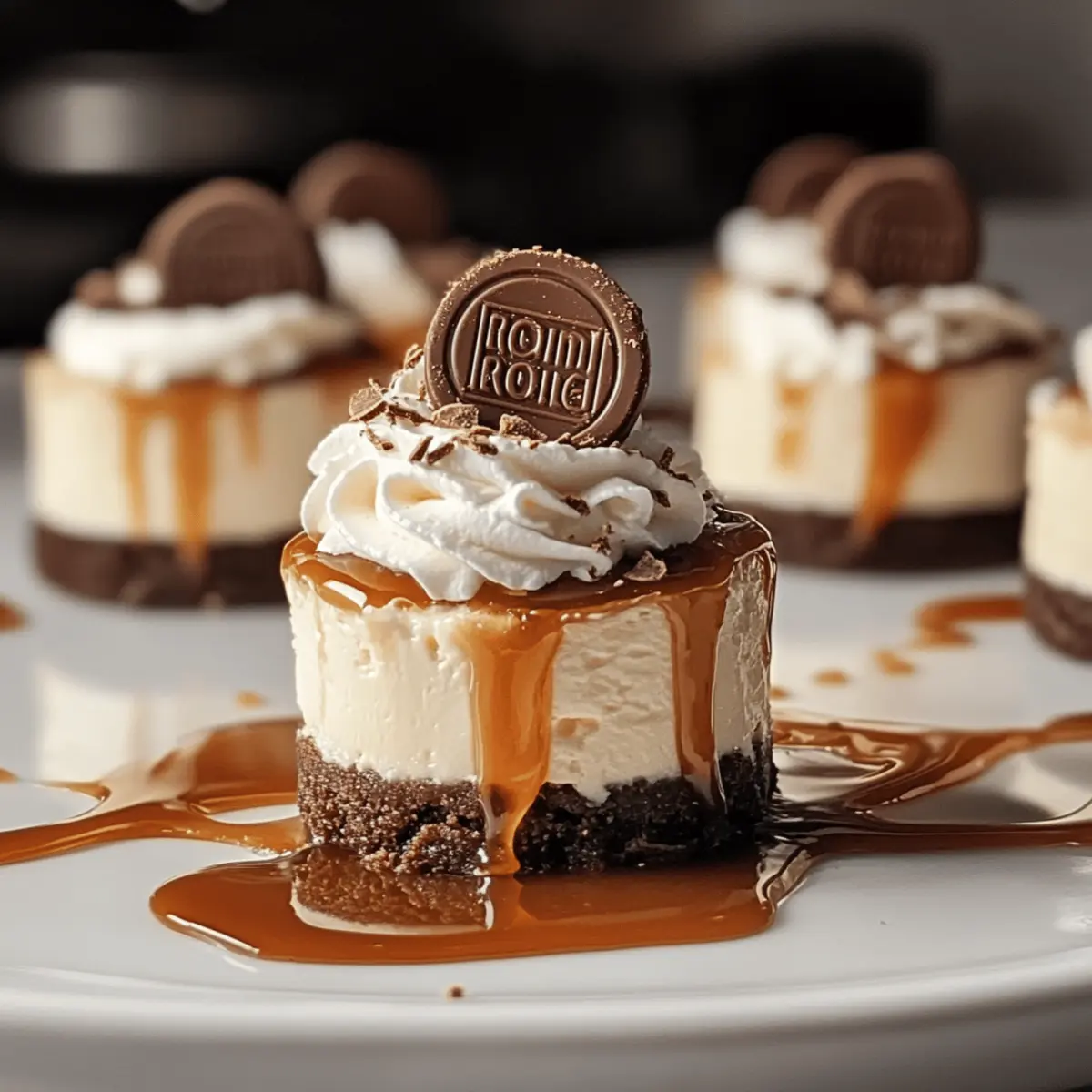 Mini Rolo Cheesecake Bites
