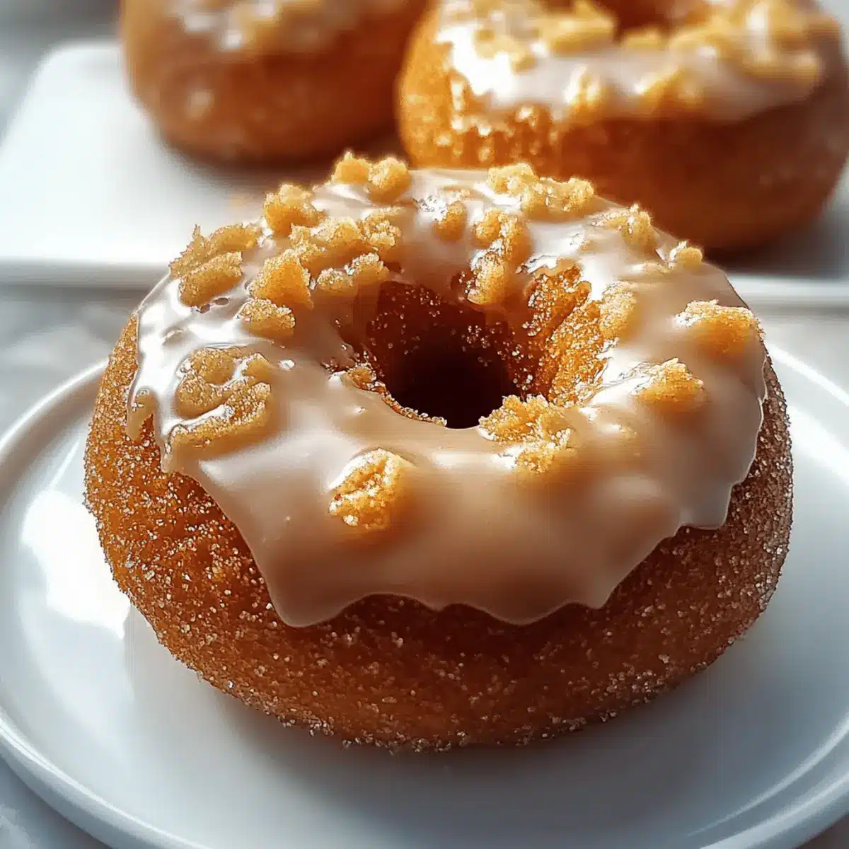 Pumpkin Donuts with Maple Glaze