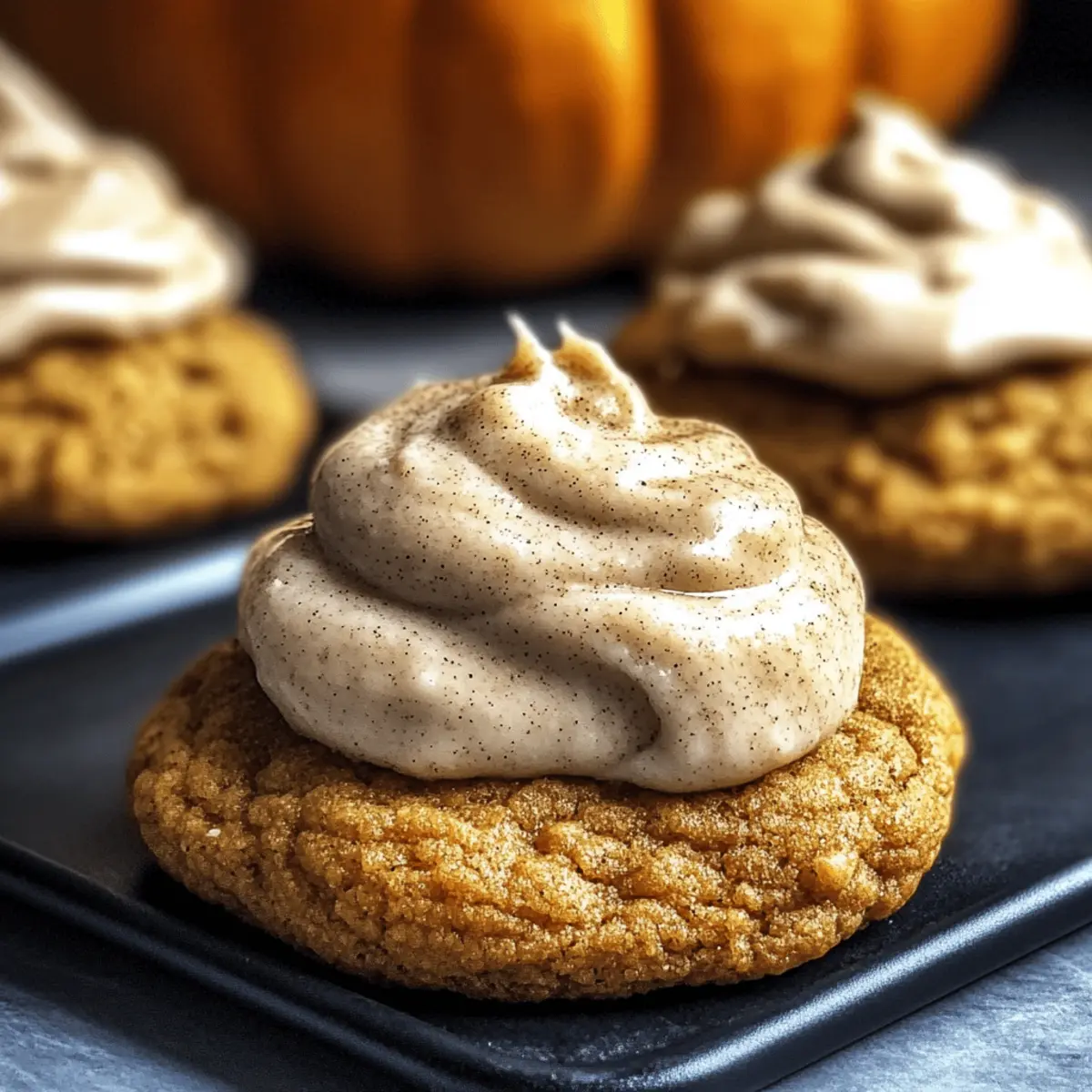 Soft Spiced Vegan Pumpkin Cookies