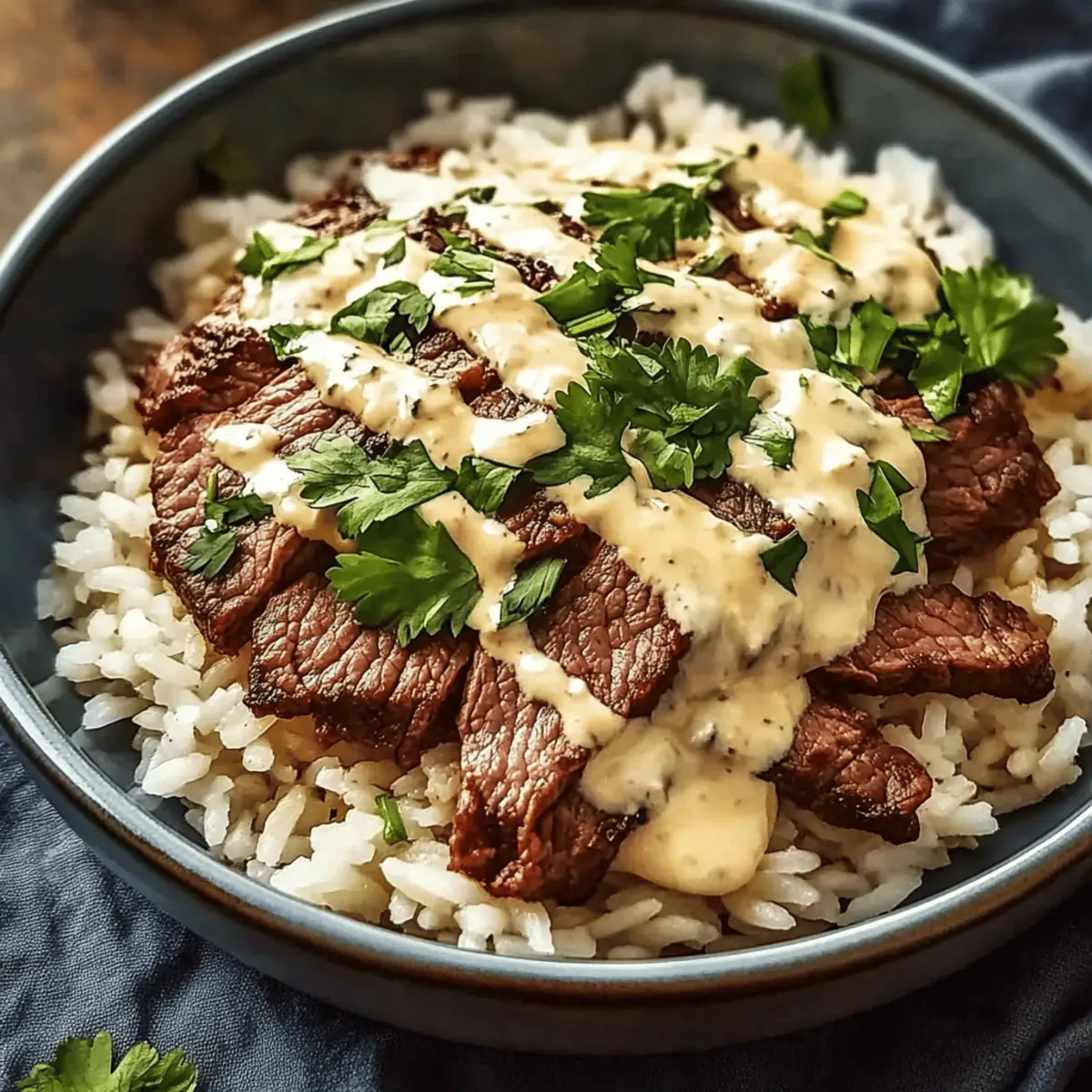 Steak and Queso Rice