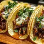 Garlic Butter Honey BBQ Beef Tacos