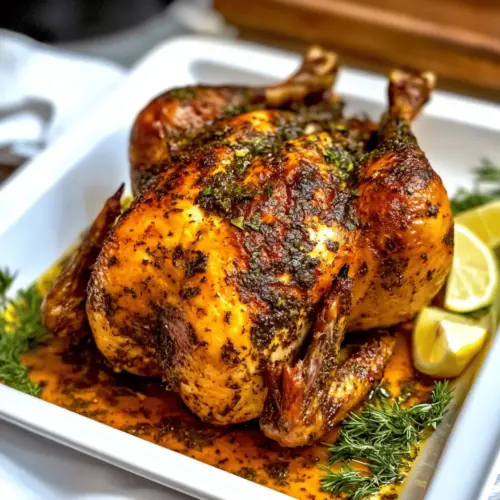 Garlic Herb Butter Roasted Chicken