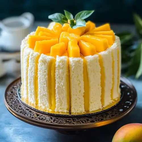 Mango Cream Chiffon Cake