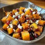 Roasted Butternut Squash with Cranberries and Feta Bliss