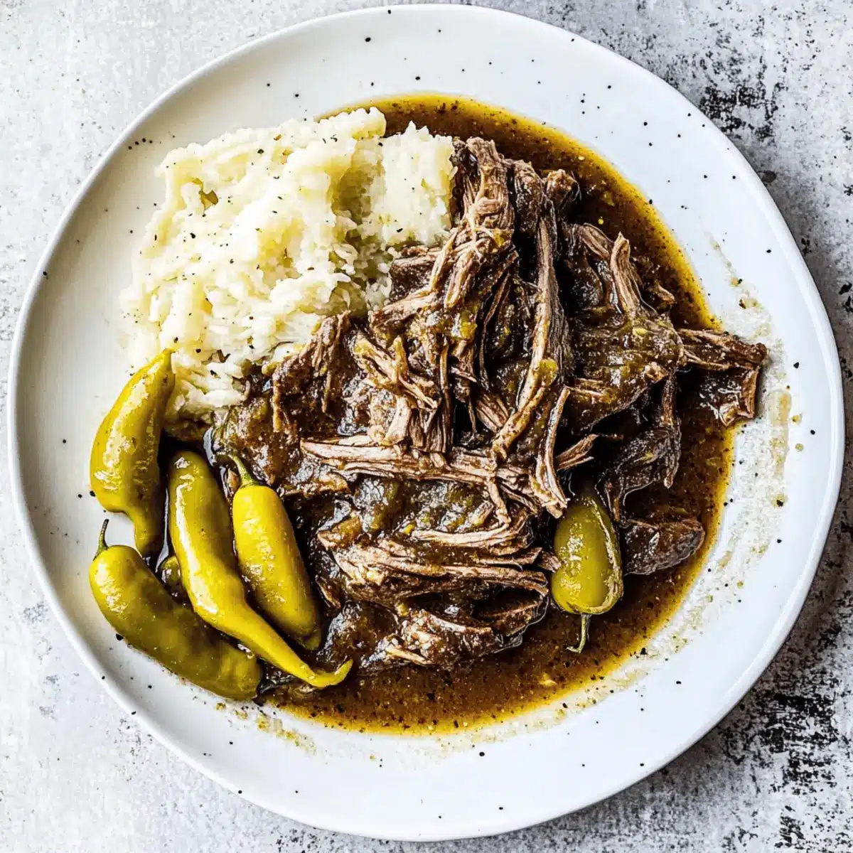Slow Cooker Mississippi Pot Roast