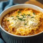 Three-Cheese Lasagna Soup