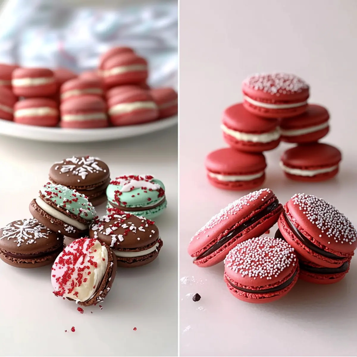 Christmas Macarons
