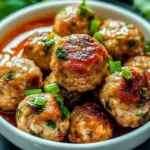 Easy Thai Baked Chicken Meatballs