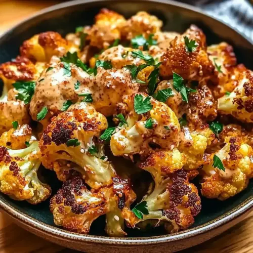 Moroccan Cauliflower with Tahini-Honey