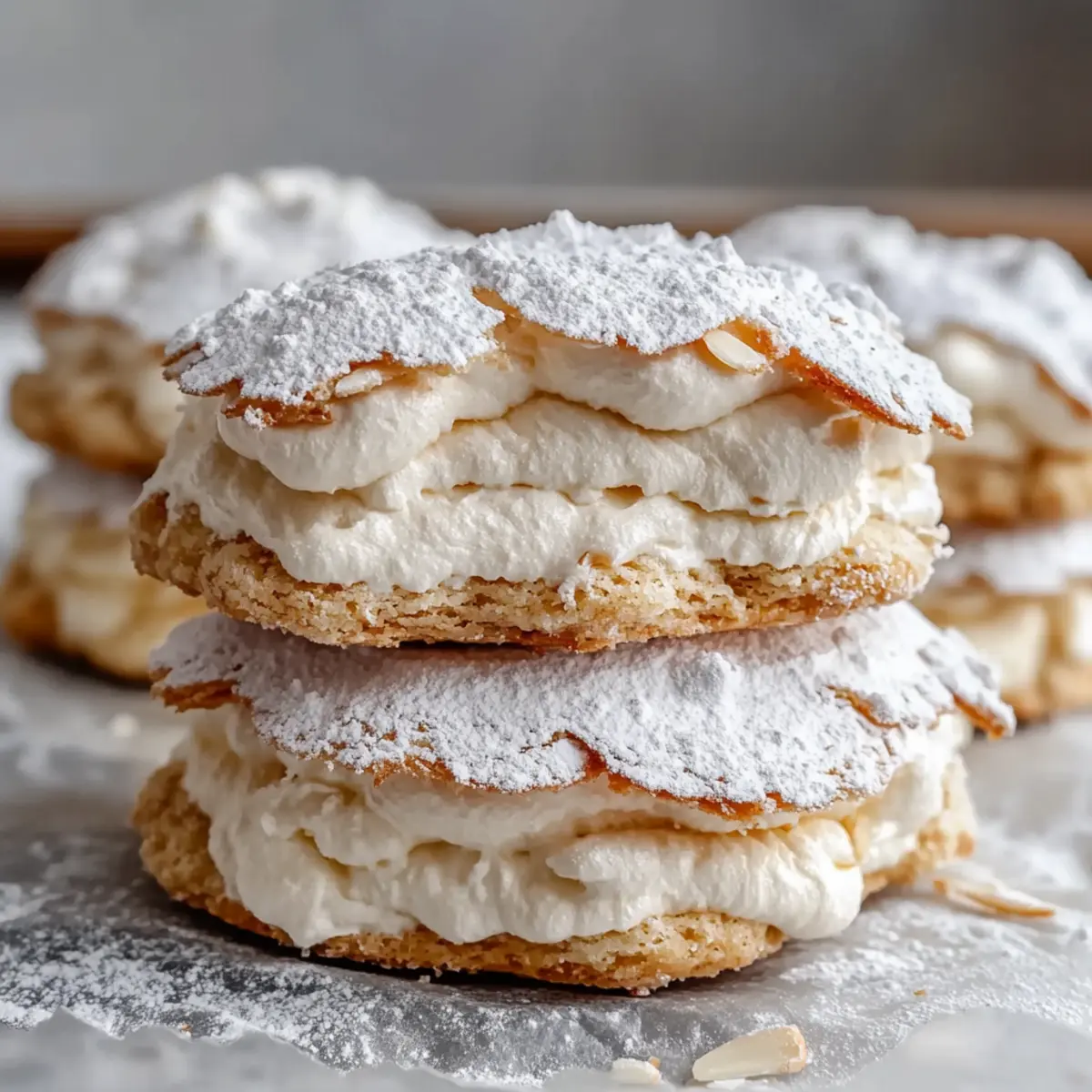 Almond Dacquoise Cream Clouds