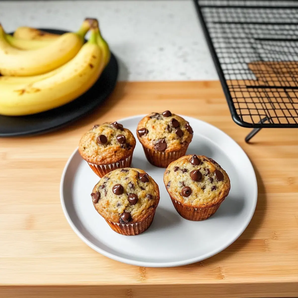 Banana Chocolate Chip Yogurt Muffins
