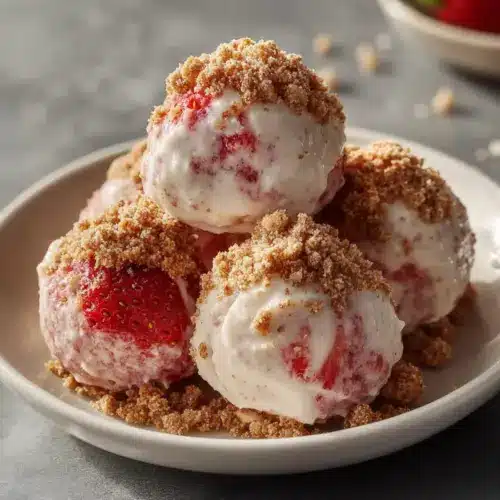 Strawberry Cheesecake Protein Balls