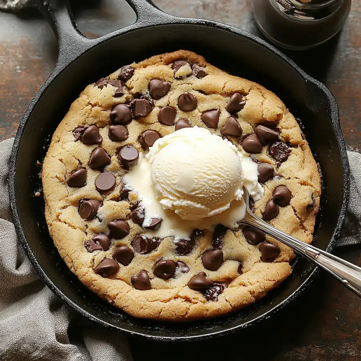 Chocolate Chip Skillet Cookie