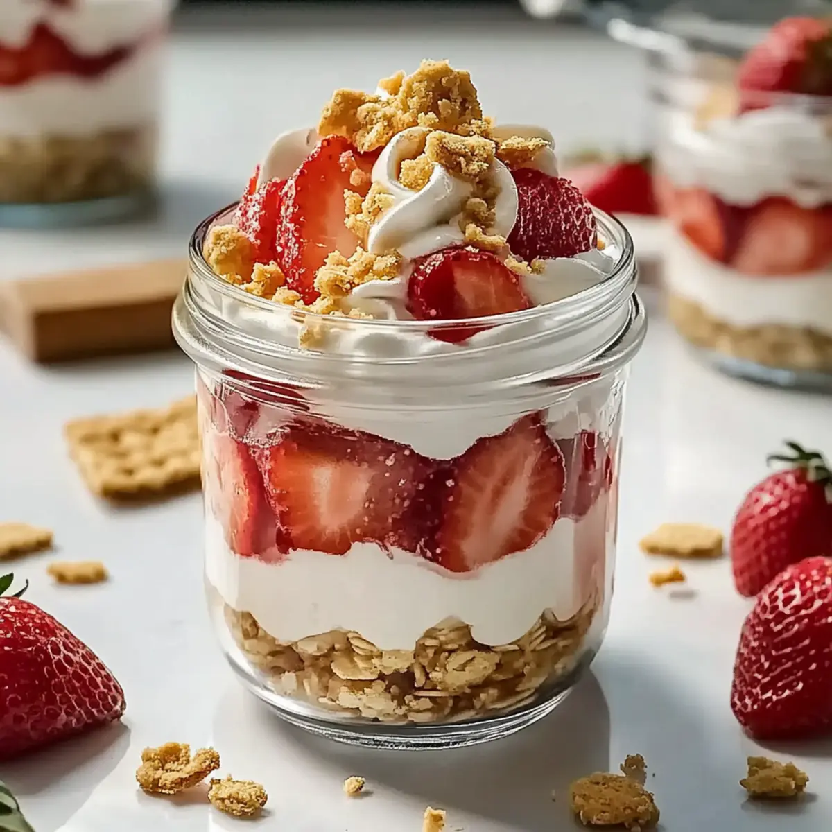 Strawberry Cheesecake Overnight Oats