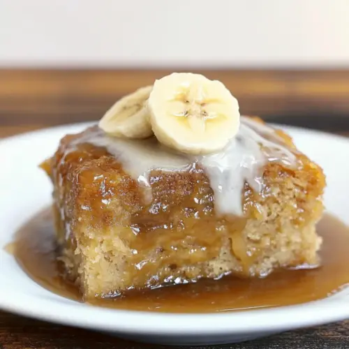 Banana Bread Pudding Cake