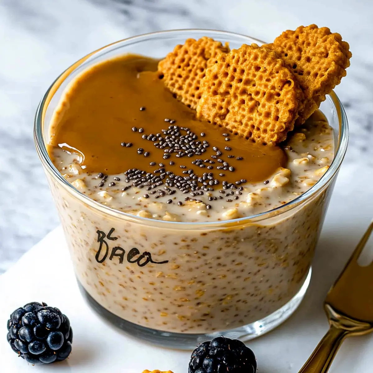 Biscoff Overnight Oats