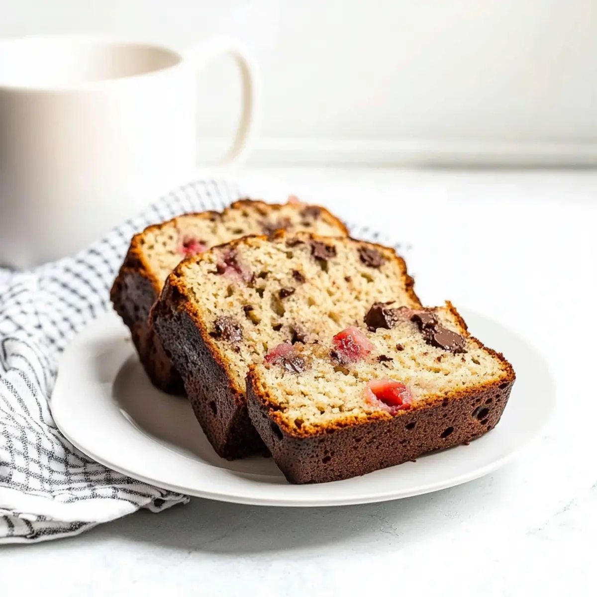 Strawberry Chocolate Chip Banana Bread