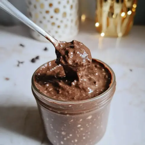 Chocolate Brownie Batter Overnight Oats