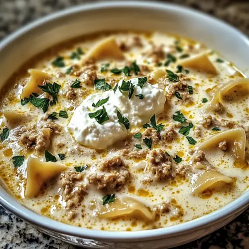 Alfredo Lasagna Soup