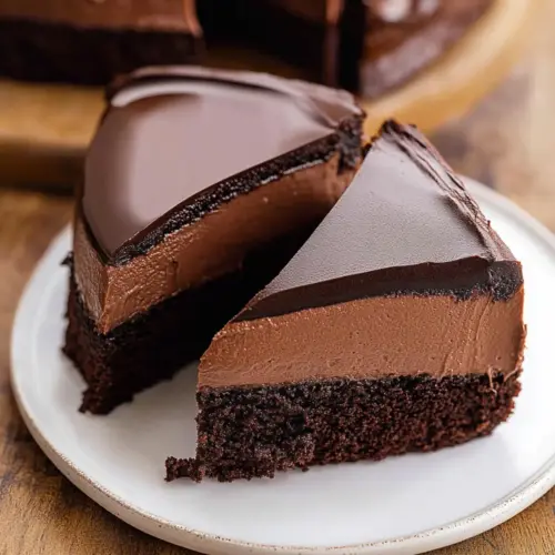 Dark Chocolate Mousse Cake