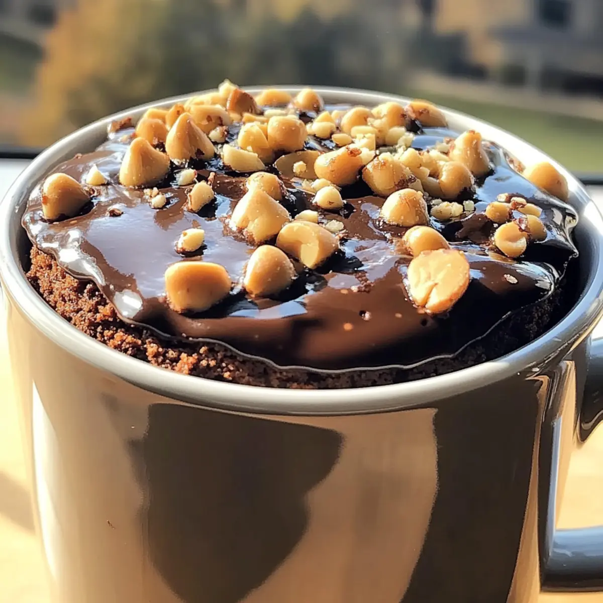 Chocolate Peanut Butter Mug Cake