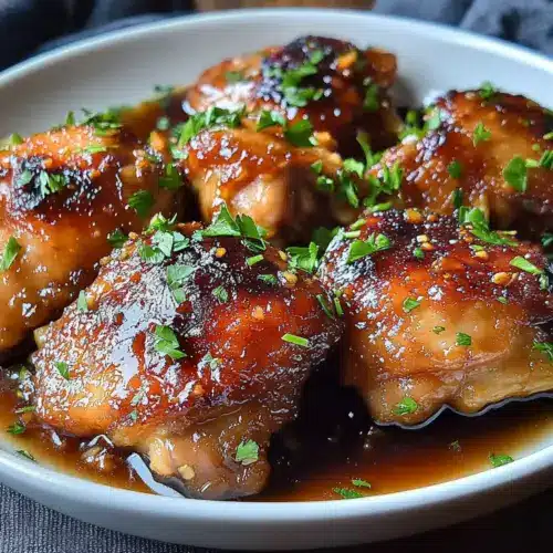 Honey Garlic Air‑Fryer Chicken Thighs