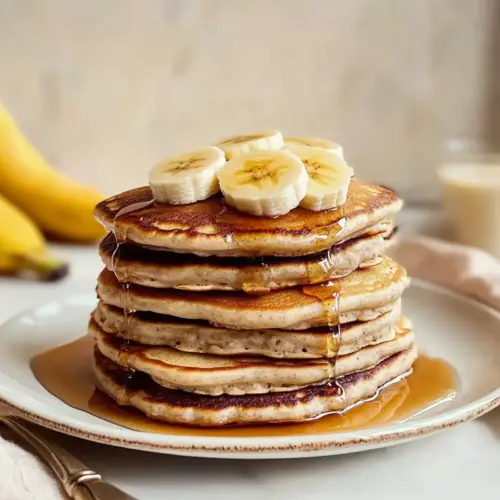 Banana Oatmeal Pancakes