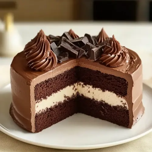 Triple Chocolate Mousse Cake