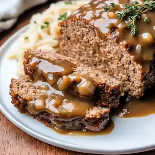 Meatloaf with Brown Gravy
