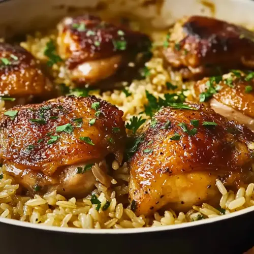 Chicken Thighs and Rice