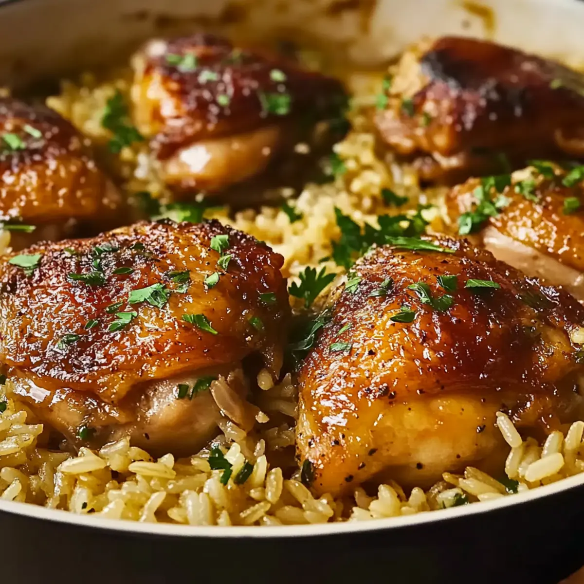 Chicken Thighs and Rice