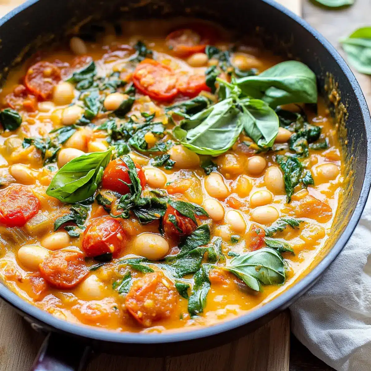 Creamy Tomato White Bean Stew