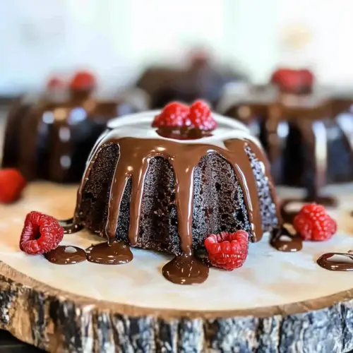 Mini Decadent Chocolate Bundt Cakes
