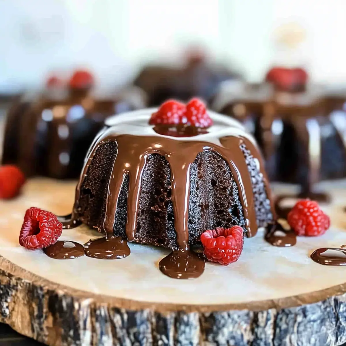 Mini Decadent Chocolate Bundt Cakes