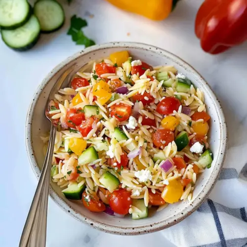 Rainbow Orzo Salad