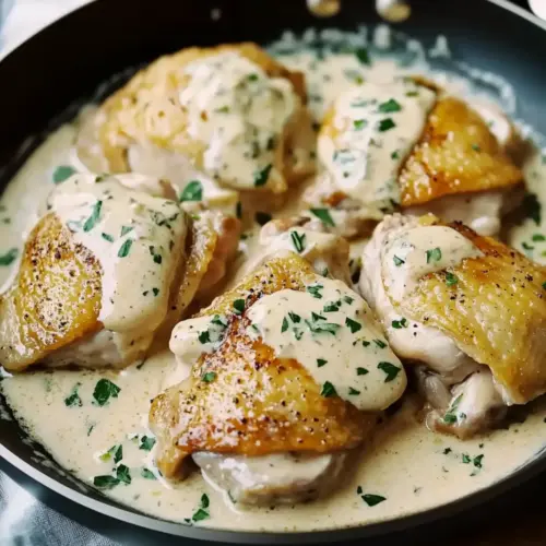 Creamy Garlic Chicken Thighs