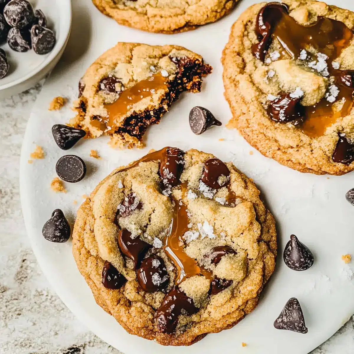 Caramel Chocolate Chip Cookies