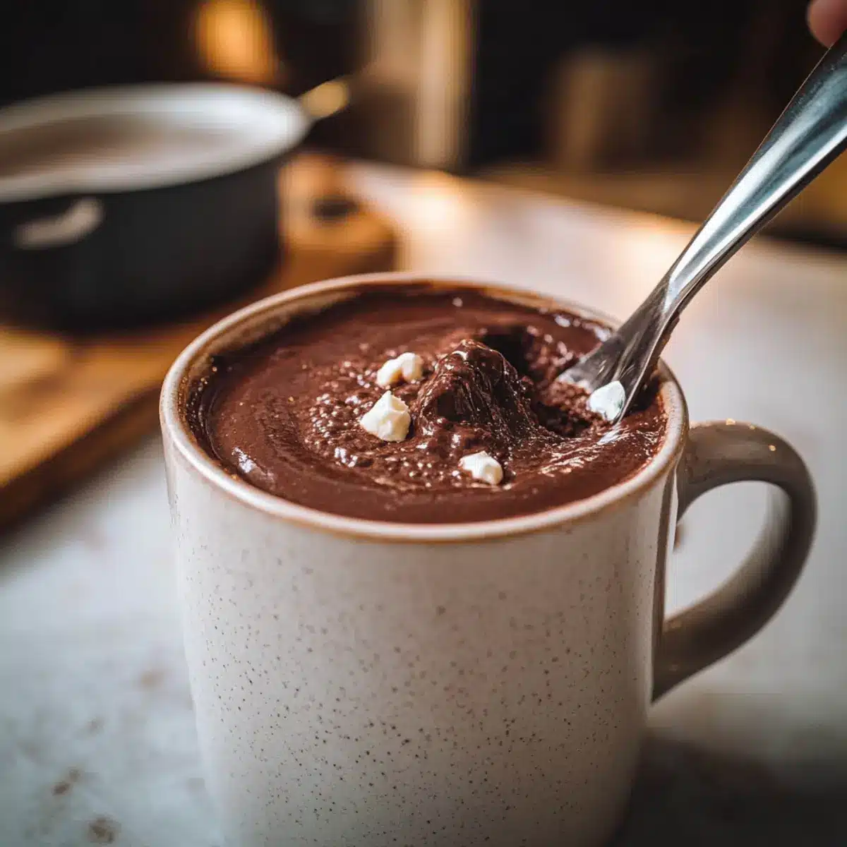 3-Ingredient Nutella Mug Cake