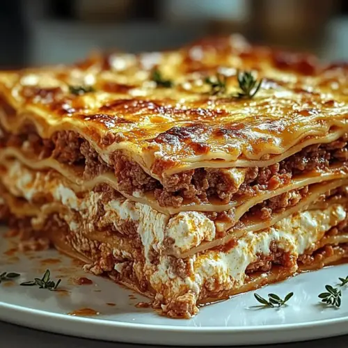 Ricotta Meat Lasagna