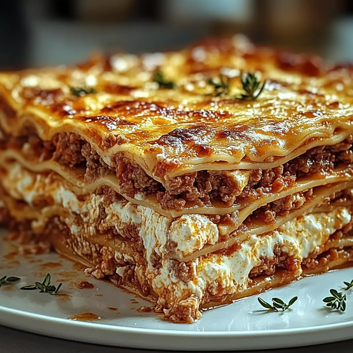 Ricotta Meat Lasagna