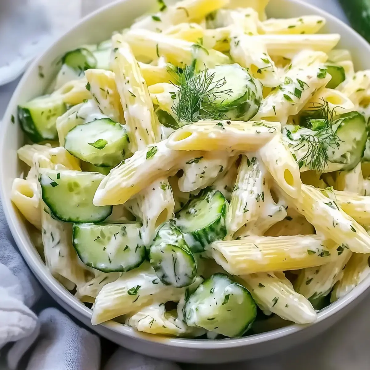Cucumber Pasta Salad