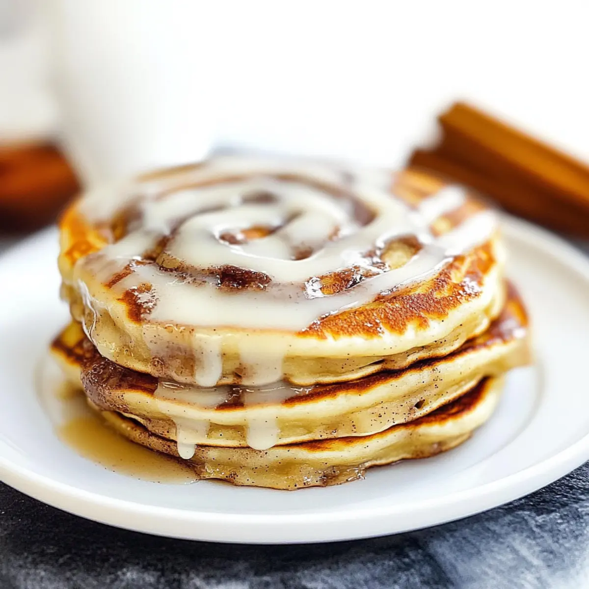 Cinnamon Roll Pancakes