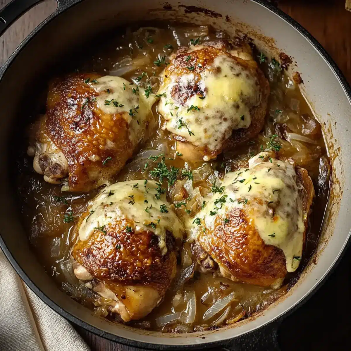 French Onion Chicken Thighs