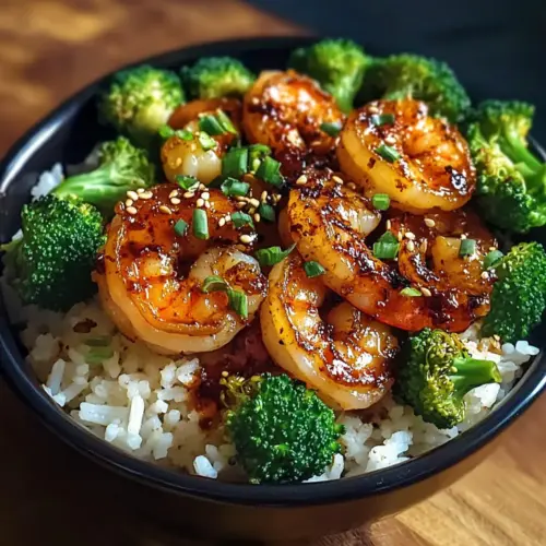 Honey Garlic Shrimp Bowls