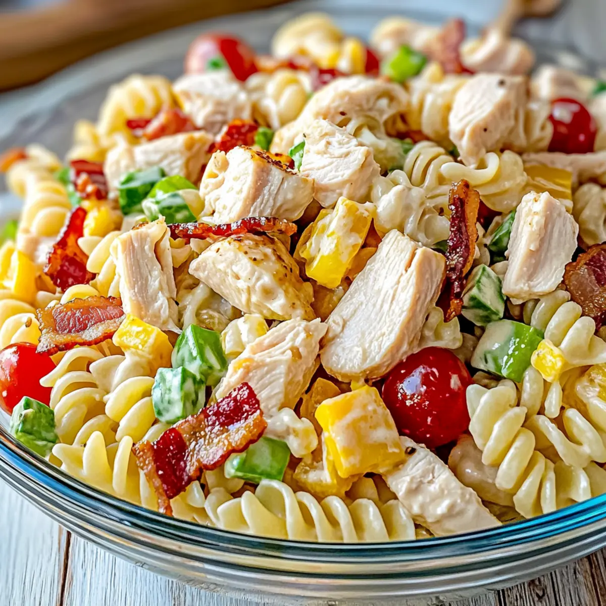 Chicken Club Pasta Salad