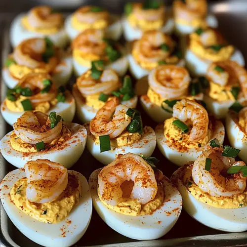 Cajun Shrimp Deviled Eggs