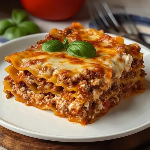 Homemade Beef Lasagna