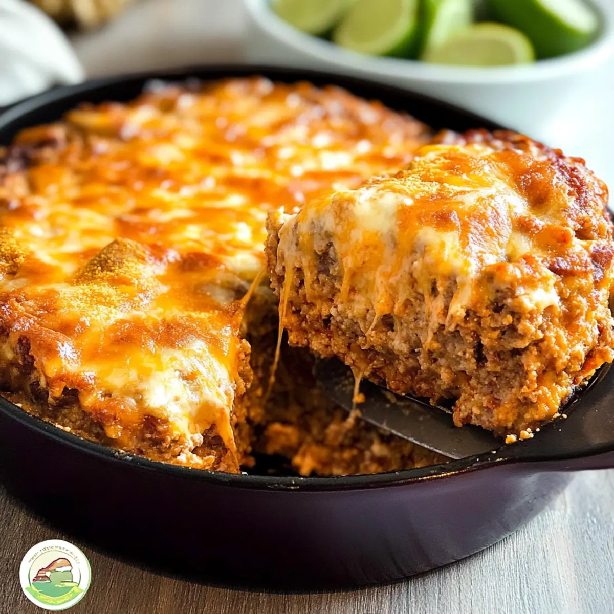 Cheese Stuffed Taco Meatloaf